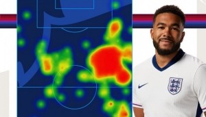 强势回归英格兰队社媒晒里斯-詹姆斯比赛热点图